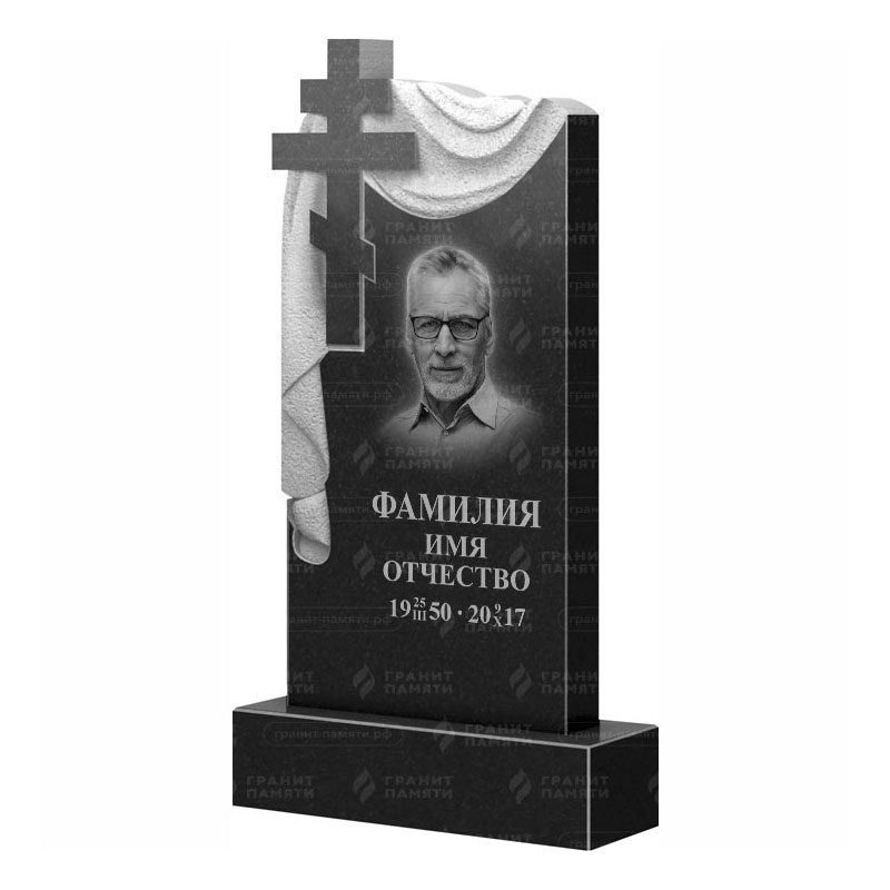 Памятники из гранита с крестом во&nbsp;Владимире | Гранитный памятник ФГ-085