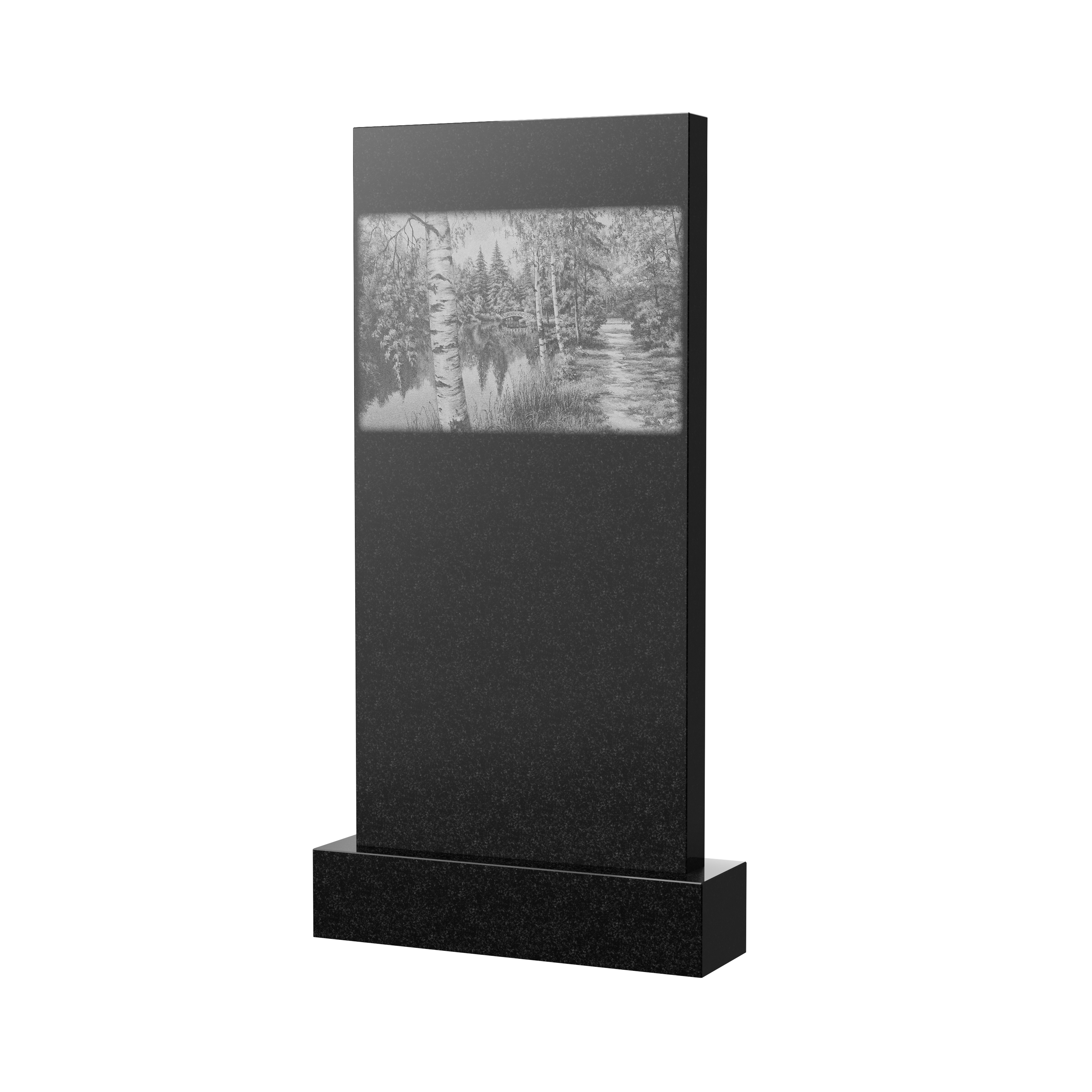 Пейзажи | Пейзаж на гранитную стелу, рисунок П-003