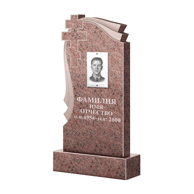 Гранитные памятники во&nbsp;Владимире | Памятник из гранита Розалия Pink ФГЦ-081