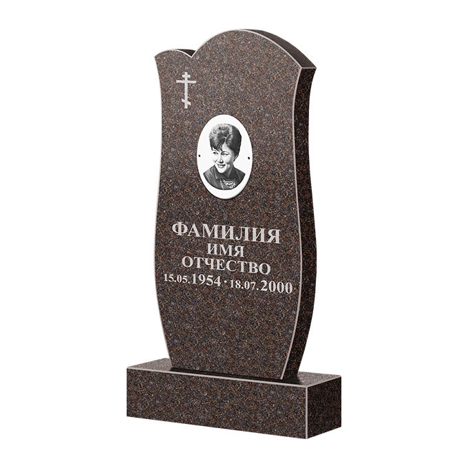 Памятники из цветного гранита во&nbsp;Владимире | Памятник из гранита Карел Brown ФГЦ-039