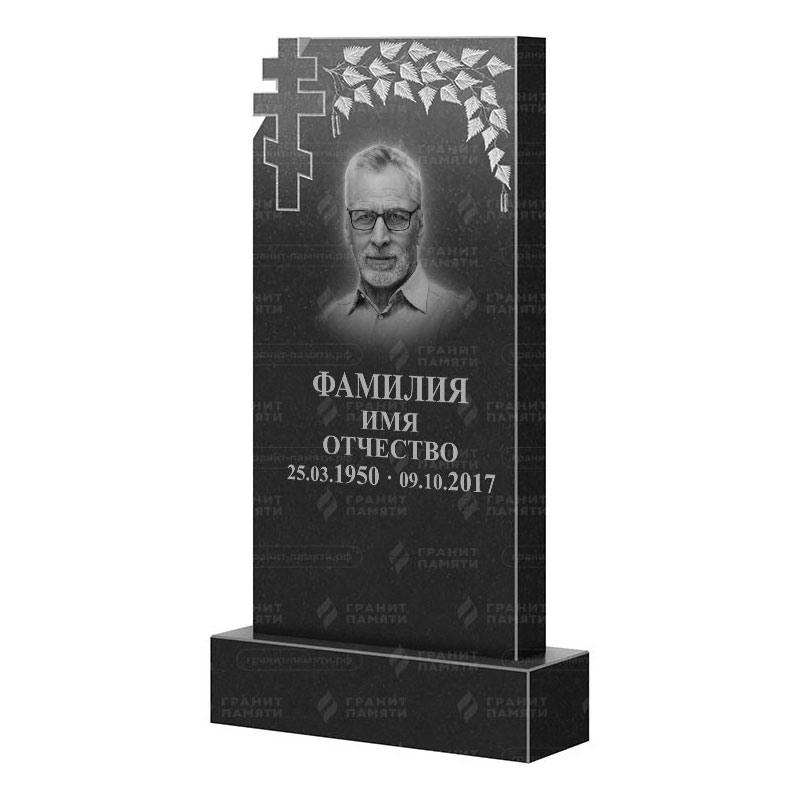 Памятники из гранита с деревом во&nbsp;Владимире | Гранитный памятник ФГ-202