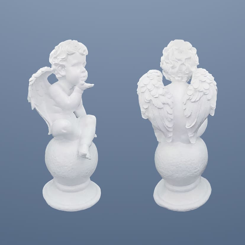 Скульптуры из искусственного мрамора во Владимире | Скульптура ангел на шаре №2