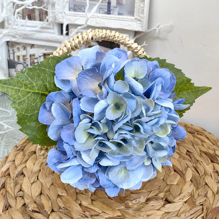 Искусственные цветы во Владимире | Цветок искусственный «Гортензия», голубая, одиночный