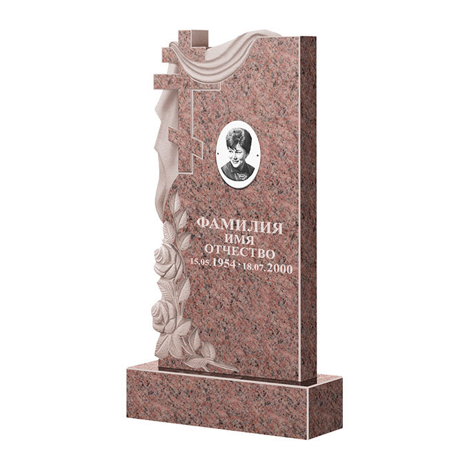 Гранитные памятники во&nbsp;Владимире | Памятник из гранита Розалия Pink ФГЦ-189