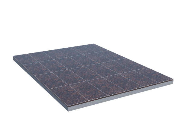 Площадки на могилу во&nbsp;Владимире | Площадка с облицовкой Дымовским гранитом