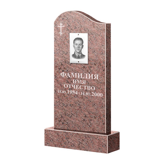 Памятники из цветного гранита во&nbsp;Владимире | Памятник из гранита Розалия Pink ФГЦ-030