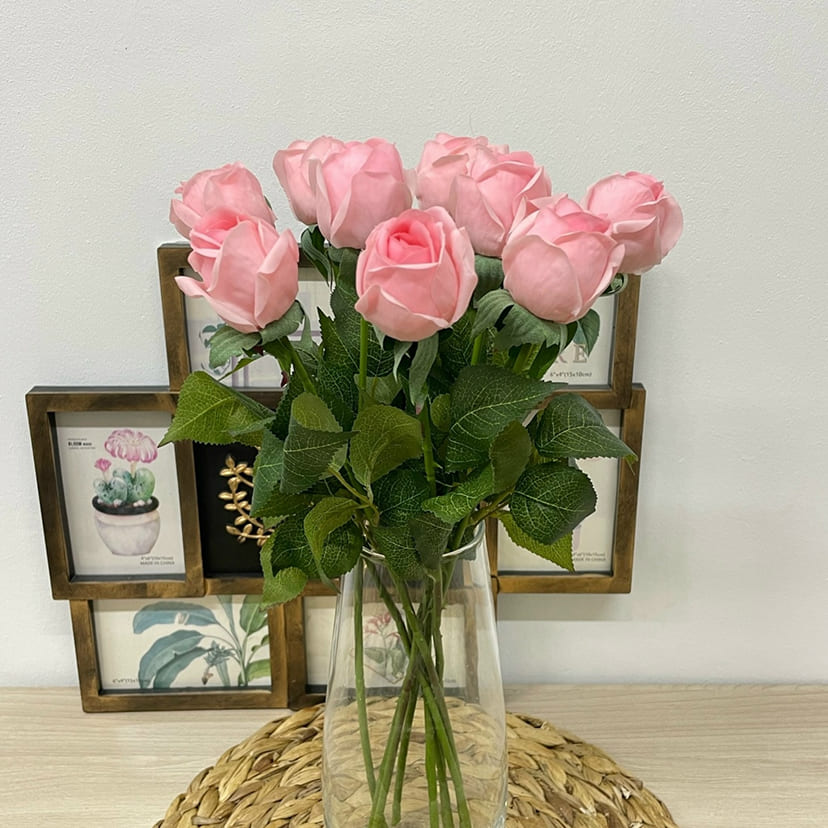 Искусственные цветы во Владимире | Цветок искусственный «Роза», нежно-розовая, одиночный