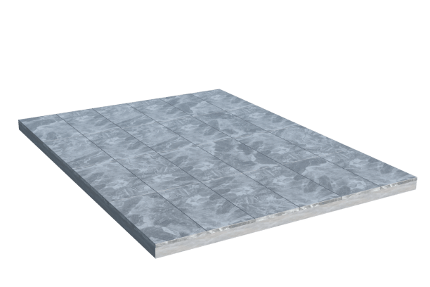 Площадки на могилу во&nbsp;Владимире | Площадка с мраморной облицовкой