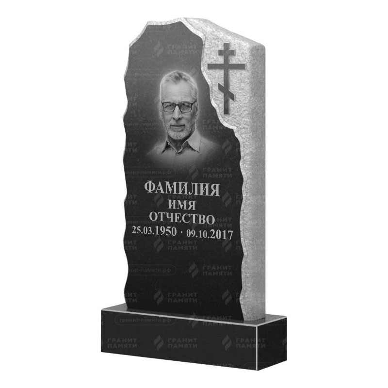 Памятники из гранита с обколом, скалы во&nbsp;Владимире | Гранитный памятник ФГ-231