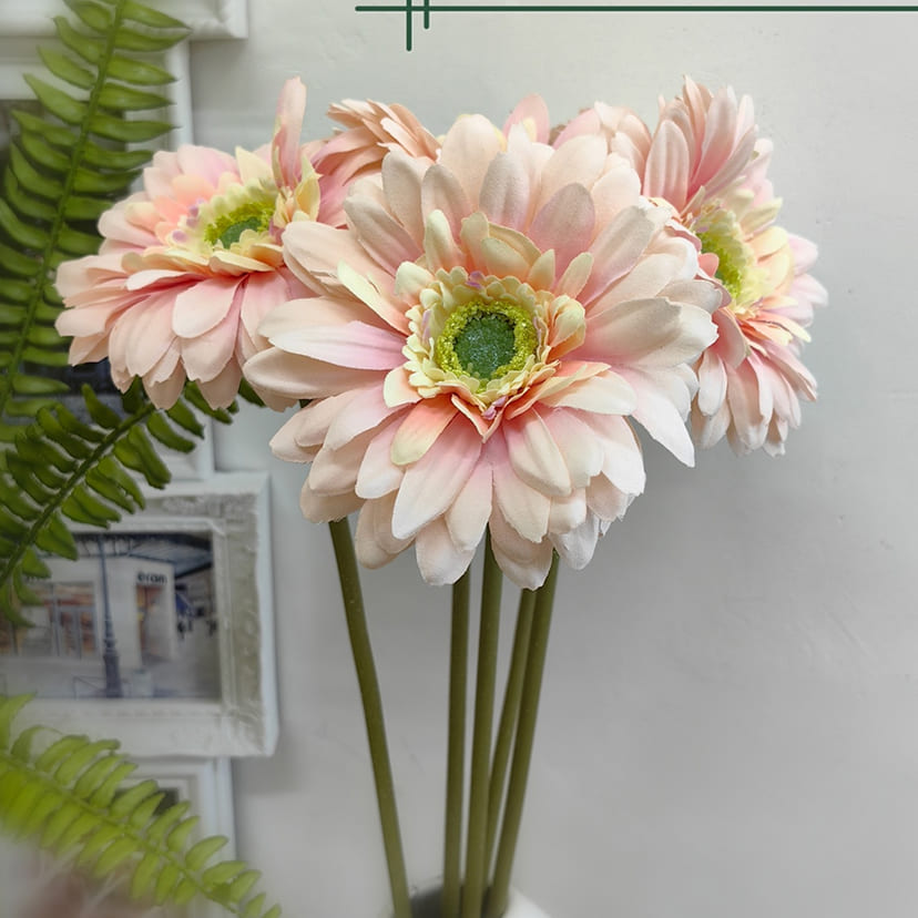 Искусственные цветы во Владимире | Цветок искусственный «Гербера», молочно-розовая, одиночный