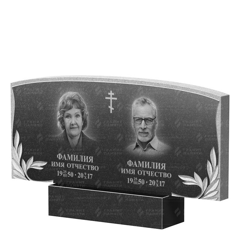 Памятники из гранита двойные во&nbsp;Владимире | Двойной гранитный памятник ФГ-135
