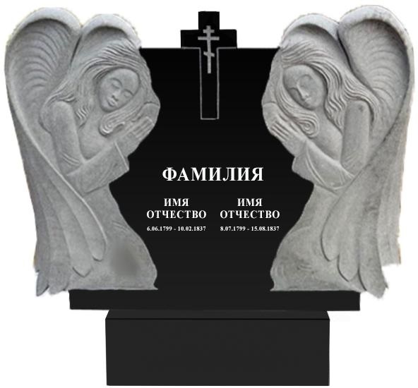 Памятники с ангелом на могилу во&nbsp;Владимире | Гранитный памятник Ангел №1