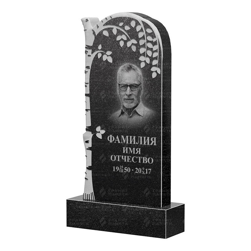 Памятники из гранита с деревом во&nbsp;Владимире | Гранитный памятник ФГ-091
