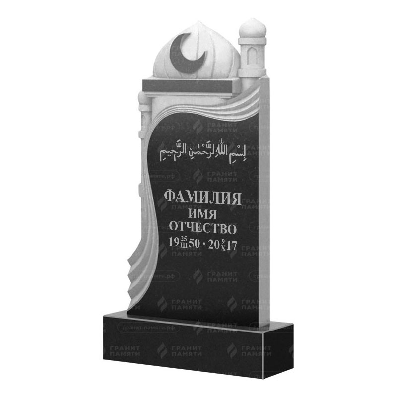 Мусульманские памятники на могилу во&nbsp;Владимире | Гранитный памятник ФГ-228