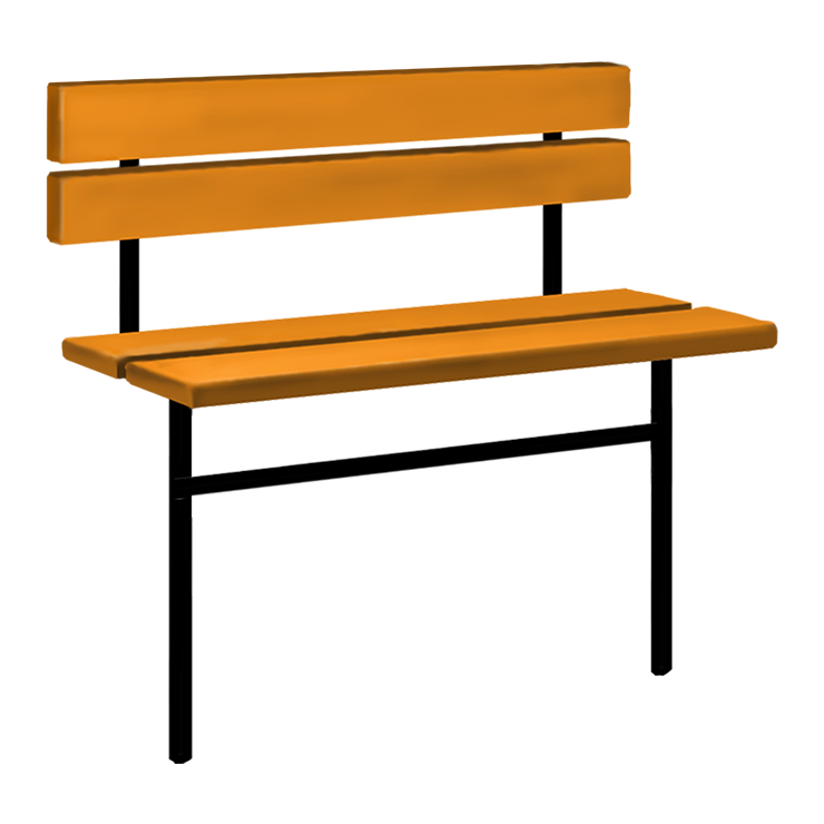 Металлические оградки, столы, скамейки во&nbsp;Владимире | Скамейка №3 со спинкой