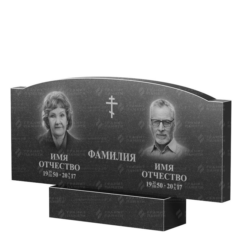 Гранитные памятники во&nbsp;Владимире | Двойной гранитный памятник ФГ-257