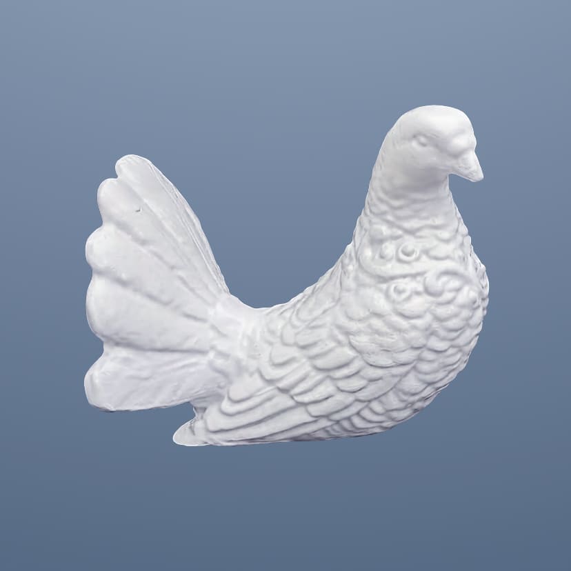 Скульптуры из искусственного мрамора во Владимире | Голубь право