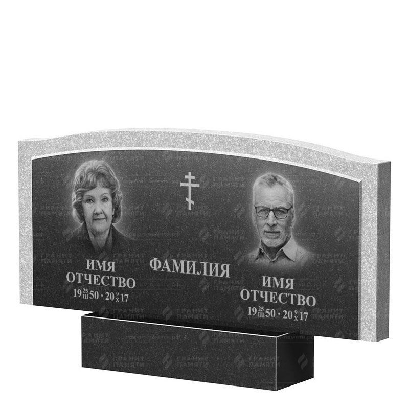 Памятники из гранита двойные во&nbsp;Владимире | Двойной гранитный памятник ФГ-131