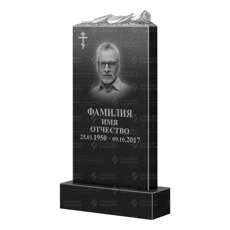Памятники из гранита с цветами во&nbsp;Владимире | Гранитный памятник ФГ-105