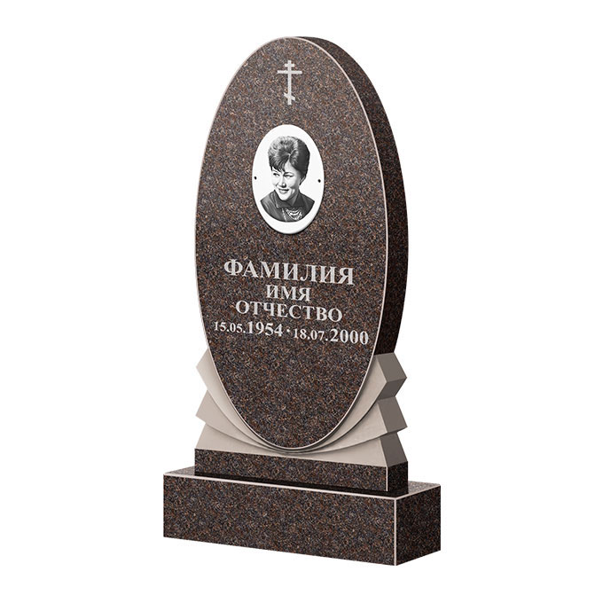 Памятники из цветного гранита во&nbsp;Владимире | Памятник из гранита Карел Brown ФГЦ-068