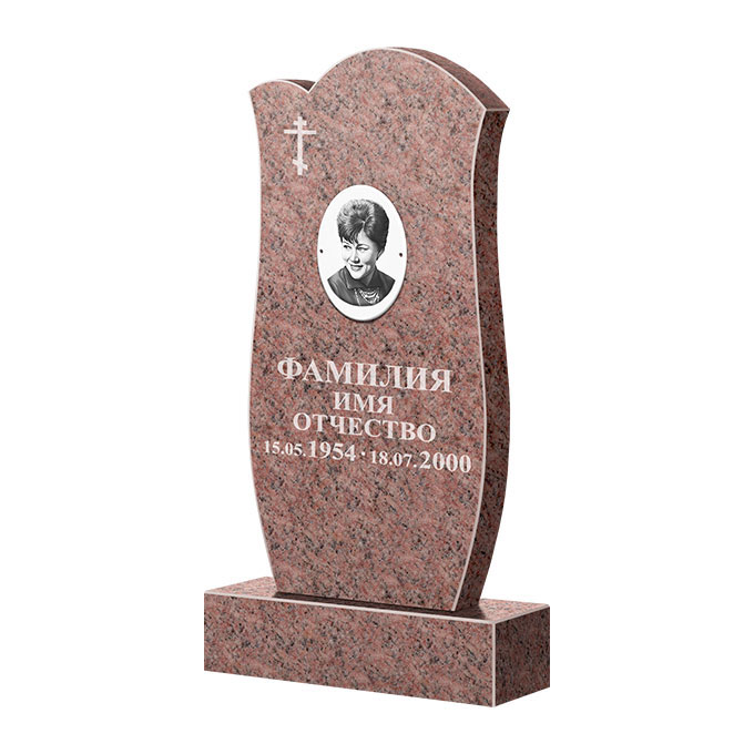 Памятники из цветного гранита во&nbsp;Владимире | Памятник из гранита Розалия Pink ФГЦ-039