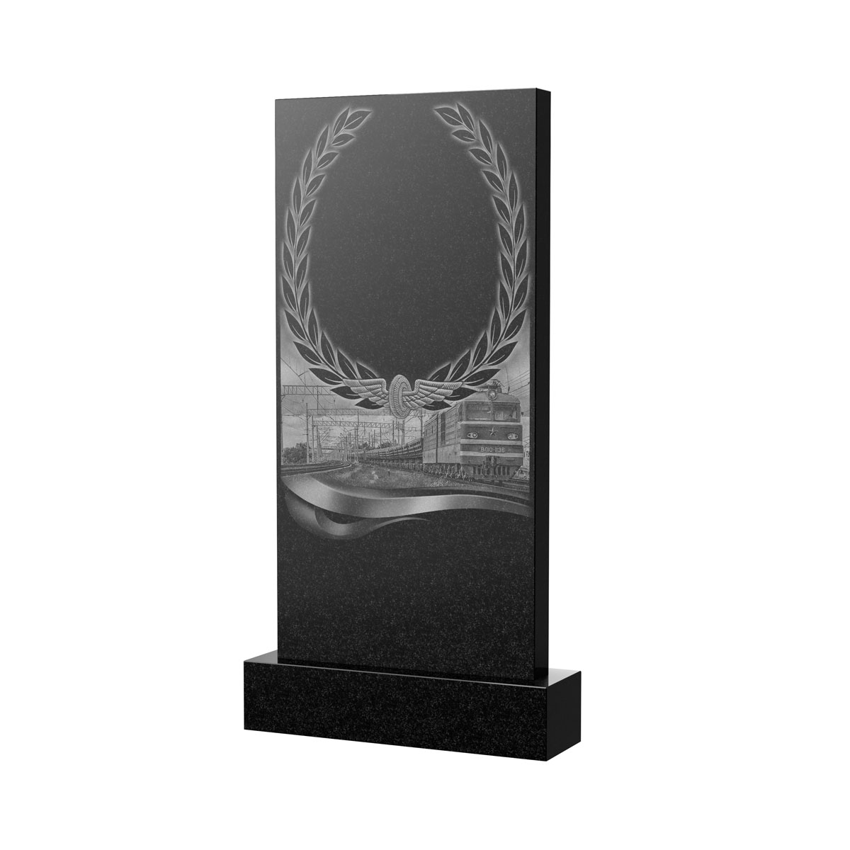 Художественное оформление памятника во&nbsp;Владимире | Художественное оформление на гранитную стелу, рисунок ВХО-054